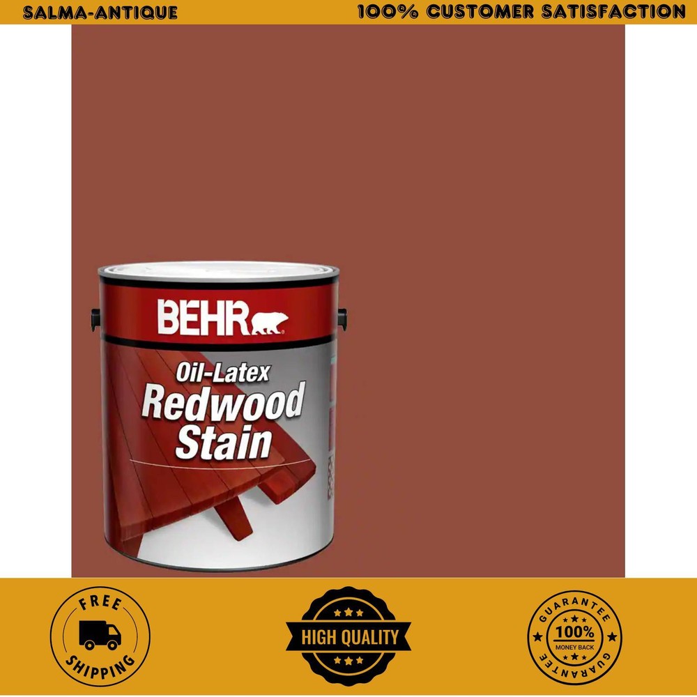 Exterior Wood Stain Oil Latex Paint Coating Accessory Home Outdoor Use 1 Gallon