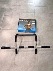 Ally peaks Doorway Pull Up Bar Door Mount Chin Up Home Use Foam Grips Black