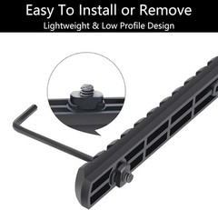 6 Pack Lock Picatinny Rail 3/5/7/9/11/13 Slot Set M-Lok Picatinny Rail