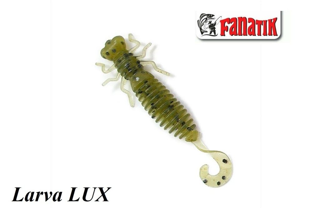 Fanatik LARVA LUX 1.6&Prime; 2&Prime; 2.5&Prime; 3&Prime; 3.5&Prime; Fanatik Soft Eatable Silicone Lures