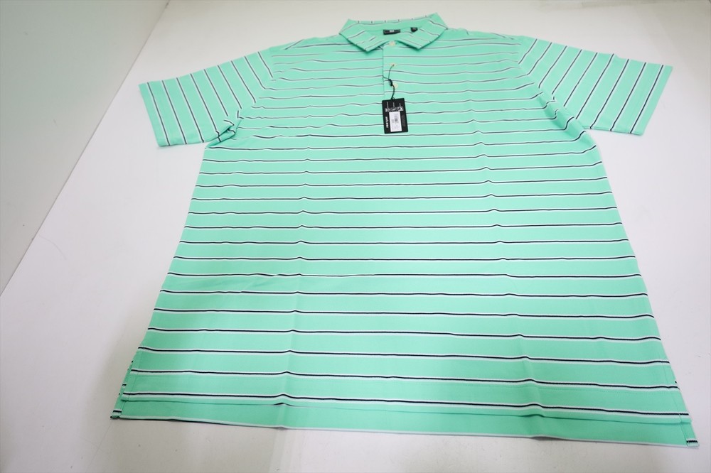 FootJoy Golf Team Stripe Polo Mens Size XL Seafoam Regular New INV13669216