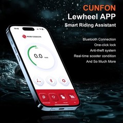 CUNFON RS500 Electric Scooter 624Wh High Capacity Battery Max. Range 35Miles