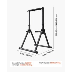 Uimoso Wall-Mounted Pull Up Bar with 330LBSCapacity and Sturdy Triangular Design