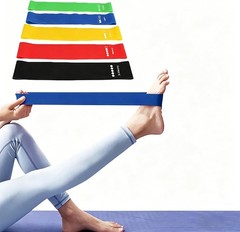 Resistance Bands Set of 5 Loop Exercise Bands for Yoga Fitness Workout Gym
