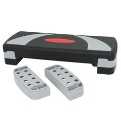 31&Prime; Aerobic Step Platform Exercise Stepper Workout Step Adjust 4&Prime;-6&Prime;-8&Prime; w/Risers