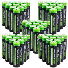 1-100x Button Top 3000mAh Battery 3.7V Rechargeable Batteries Cell f/ Flashlight