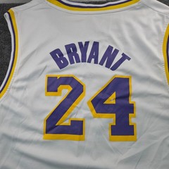 Unbranded Lakers Basketball Jersey Mens 4XL White Kobe Bryant 24 Athleisure Mesh