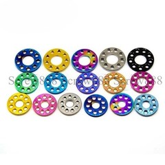 10pcs/lot Titanium Bolts Screws Washer M6M8 M10 Porous Drilled Spacer Ti Washers