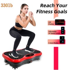 EVOLAND Vibration Plate 330LB Full Body Lymphatic Drainage Weight Loss Men Women