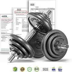 20Kg/30Kg Adjustable Dumbbells Weights Set for Men Women, Cast Iron Dumbell Barb