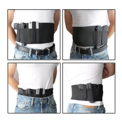 Tactical Belly Band Holster Concealed Hand Gun Carry Pistol Waist Hidden Belt US