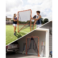 6&rsquo;x6&prime; Lacrosse Goal Net Folding Backyard Lacrosse Training Equipment Steel