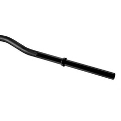 CAP Barbell Standard 1 In. Solid Chromed E-Z Weight Curl Bar, 47 In., Black