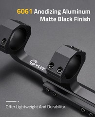 Cantilever Scope Mount Picatinny Rail One-Piece Offset Dual Rings for 30mm Tubes