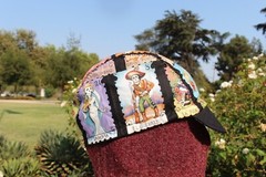 CYCLING CAP DIA DE MUERTO 100% COTTON HANDMADE IN USA S M L XL