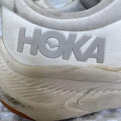 Hoka Transport Womans 9.5 White Running, Jogging, Walking Trail Shoes vibram