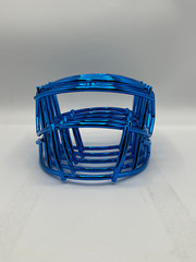 Chrome Mini Helmet Metal Facemasks Riddell CLIPS INCLUDED!