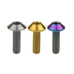Ti Titanium Screws Umbrella Head Inner Hex Bolts M6x12 15 20mm /M8x25mm
