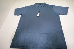 FootJoy Golf Bracket Print Polo Mens Size Large Navy Regular New INV13669529