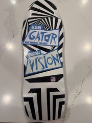 Retro Gator Overlay Decal for Reissue Skateboard Decks vintage 80’s vision
