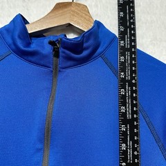 PING sensorcool 1/4 Zip Blue Company Logo Embroidered Pullover Sweater Size M/M