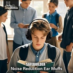 Safety Ear Muffs SNR 33dB Noise Reduction Black Earmuffs Adults Sound Proof F…