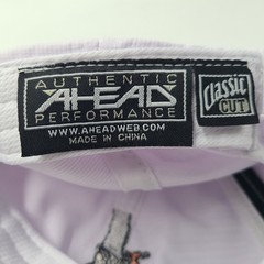 Ahead Hat Adjustable Off White Purple The Low Bidder Golf UPF 50 Outdoors Men