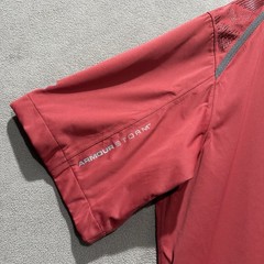 Under Armour Golf Jacket Mens L Red Short Sleeve 1/2 Zip Performance Windstopper