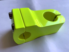 Bicycle Stem Alloy 28.6mm X 22.2mm X 50mm BMX Chopper Bikes PAINTED YELLOW
