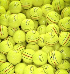 48 Yellow Callaway Chrome Soft Triple Track 5AAAAA+ Golf Balls Free Shipping