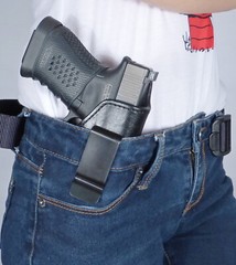Leather IWB Conceal Carry Holster Fits: Smith & Wesson S&W M&P Shield