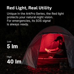 OLIGHT ArkPro Lite 1,200 Lumens Flat 3-in-1 Pocket Flashlight, Matte Black
