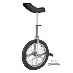 16 » Unicycle Adjustable Seat Thickened Steel Frame & Wheel Rim Outdoor Modern