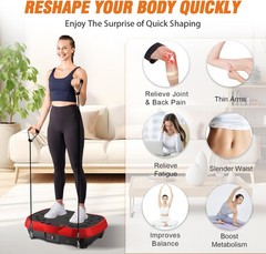 Vibration Platform Plate Whole Body Exercise Fitness Massager Machine Slim 330lb