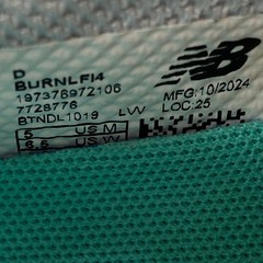 New Balance Burn Low Lacrosse Cleats Mens 5 Womens 6.5 Grey Blue BURNLF14