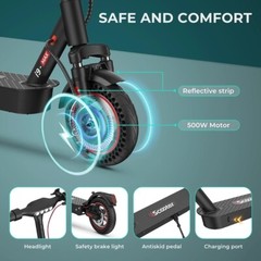 Iscooter Max i9 Electric Scooter Adult Foldable 500W Motor City Commute