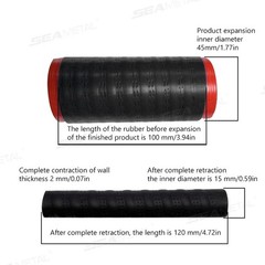 Motorcycle Silicone Handlebar Cover Universal Self Shrinking Non-Slip Motorcycle
