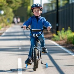 Bike Training Wheels fit for 12/14/16/18/20Inch bike with Flash Light Wheel Used