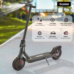 iScooter i8 Electric Scooter, 350W 15.6mph Top Speed Escooter, up to 15 MPH