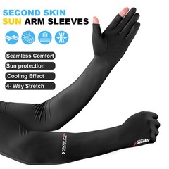 6pcs Summer Cooling Cycling Hiking Arm Sleeves UV Sun Protection Ice Silk Gloves