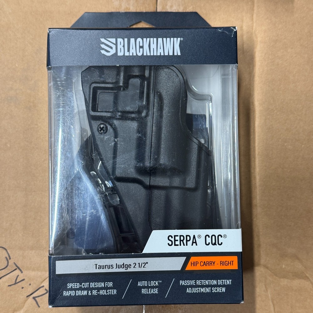 BLACKHAWK! SERPA CQC Concealment OWB Paddle/Belt Loop Holster Taurus Judge 2.5&Prime;