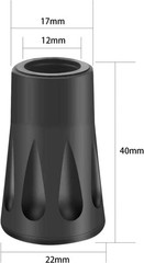10x Trekking Pole Tips Protectors for Hiking Sticks & Nordic Walking Poles…