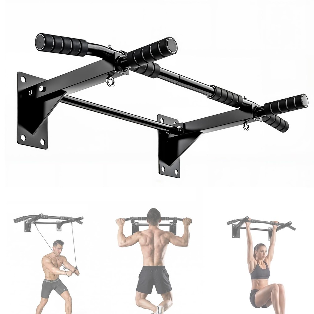 Pull up Bar Wall Mounted – Multifunctional Wall Mounted Pull up Bar for Home Gym