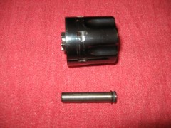 UNKNOWN 44 LONG COLT CALIBER SINGLE ACTION REVOLVER CYLINDER.