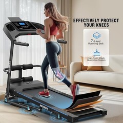🔥New Incline Treadmill 3.5HP Heavy Duty Running&Walking Treadmill for Home&Gym