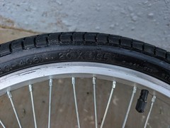 20in Unknown Brand BMX Wheelset With Kenda KONTACT TIRE Single Speed