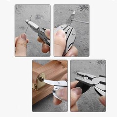 Portable Multi-Tool Pliers Combo Knife Bit ScrewDriver Keychain -Stainless Steel