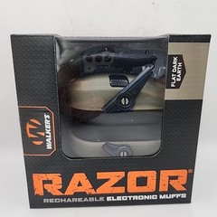 NEW Walkers Razor Rechargeable Electronic Muffs – Flat Dark Earth