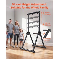 Uimoso Wall-Mounted Pull Up Bar with 330LBSCapacity and Sturdy Triangular Design