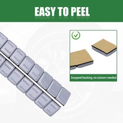 0.25 Oz Gray Adhesive Wheel Weights(715pcs,11lbs/5kg),1/4 Oz Stick on Wheel Weig